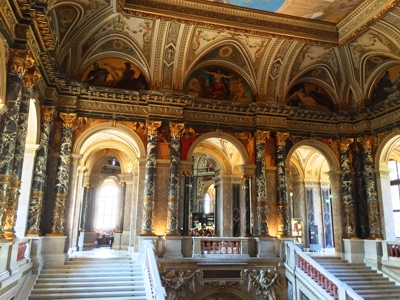 A stairway in the Museum